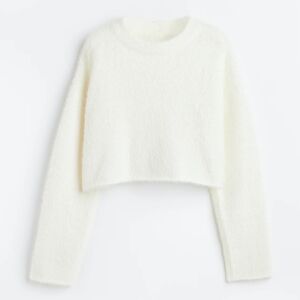 H&M Cozy White Pullover